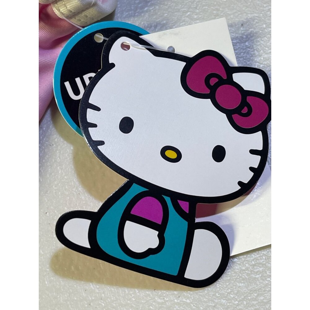 Hello Kitty Pink Girls 7/8 One-Piece Swimsuit With Hawaiian Design - Picture 7 of 11